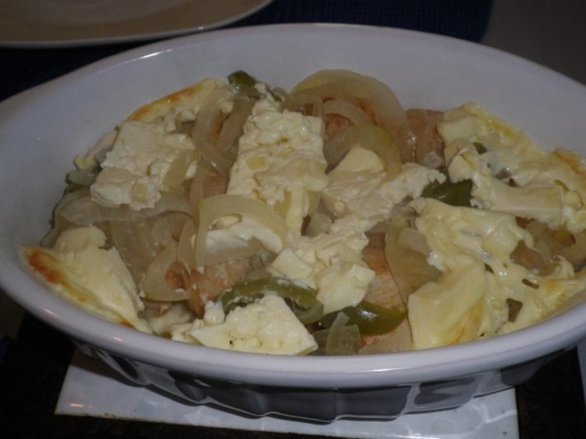 Hähnchenmedallions mit Schafskäse - Rezept