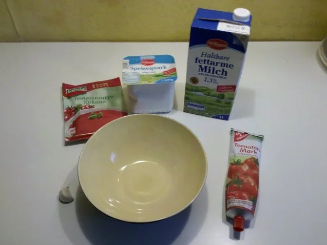 Abendbrot: Tomatenquark auf Toast... - Rezept - Bild Nr. 2