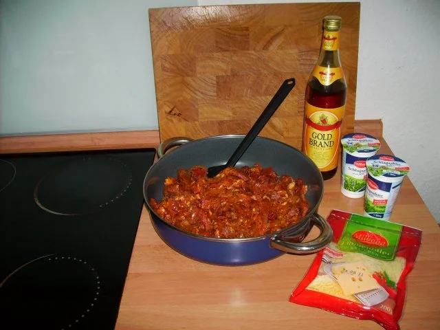 Rezept: Gyros mit Schuß, überbacken Bild Nr. 2 Gyros mit Schuß, überbacken - Rezept - Bild Nr. 2