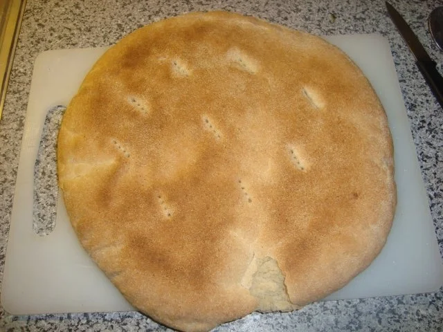 Fladenbrot  mit Hartweizengriessmehl - Rezept - Bild Nr. 3