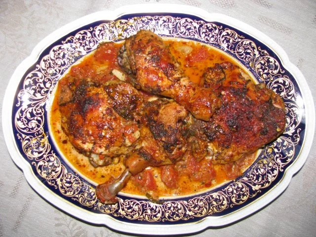 Geflügel: Hähnchen in Tomaten-Sahne-Soße - Rezept