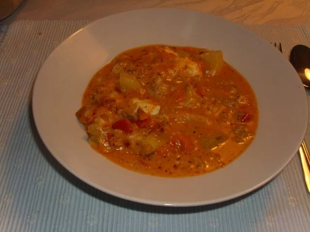 Überbackene Mediteranne Suppe - Rezept