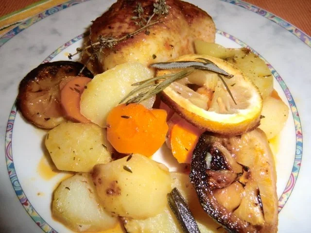 Rezept: Zitronenhähnchen aus dem Backofen Bild Nr. 7 Zitronenhähnchen aus dem Backofen - Rezept - Bild Nr. 7