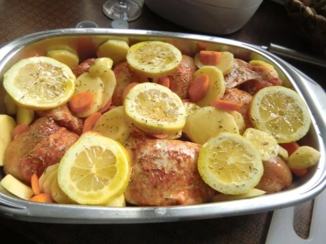 Rezept: Zitronenhähnchen aus dem Backofen Bild Nr. 4 Zitronenhähnchen aus dem Backofen - Rezept - Bild Nr. 4