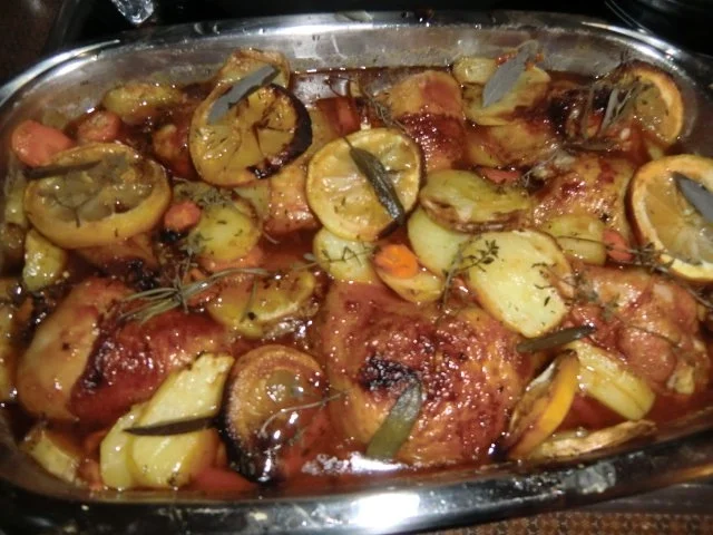 Rezept: Zitronenhähnchen aus dem Backofen Bild Nr. 6 Zitronenhähnchen aus dem Backofen - Rezept - Bild Nr. 6