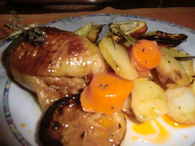 Rezept: Zitronenhähnchen aus dem Backofen Zitronenhähnchen aus dem Backofen - Rezept