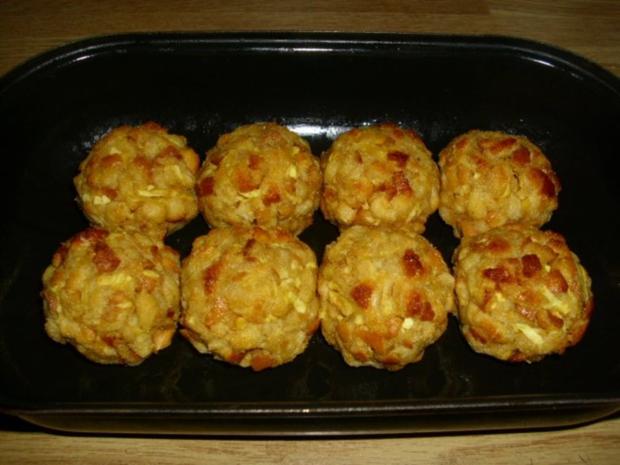 Im Rohr gebackene Apfelknödel