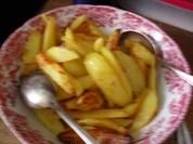 Kartoffelspalten aus dem Backofen - Mann war das ein Gebuckel .. grins - Rezept