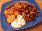 Bratkartoffeln mit "Hasenköddels" ;-) - Rezept