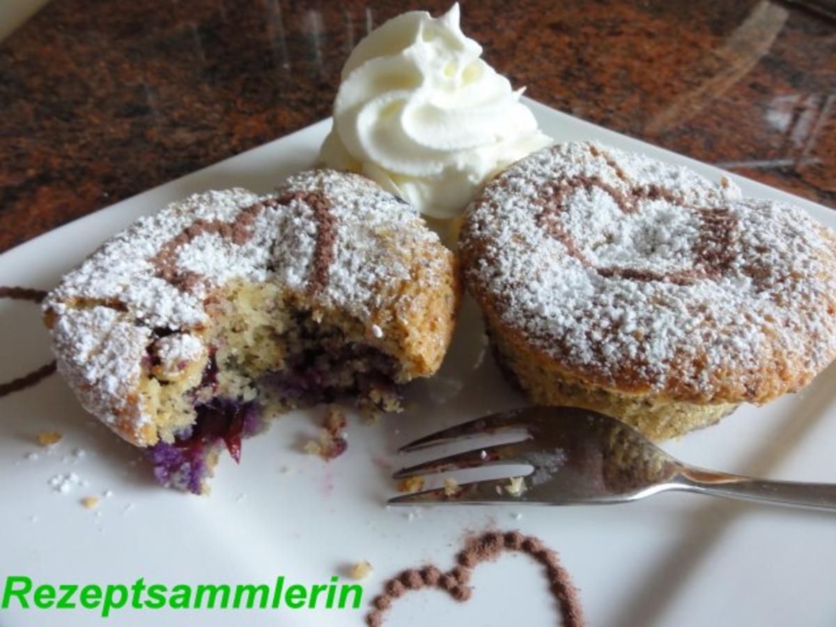 Bilder für Muffin: BLAUBEEREN im NUSSTEIG - Rezept