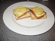 Überbackener Leberkäse - Rezept