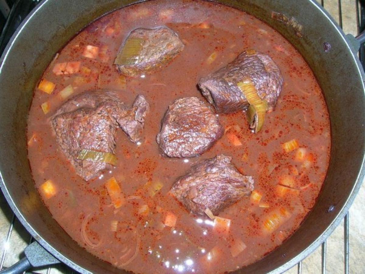 Stufato in Rotwein (geschmortes Rindfleisch nach italienischer Art) - Rezept - Bild Nr. 8