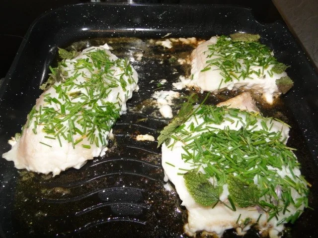 Steinbeißerfilet auf dicke Bohnenbettchen - Rezept - Bild Nr. 9