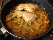 Rezept: Schmorgurken-Tomaten-Gemรผse mit Hรคhnchenschenkel -ein Rezept meiner Tochter Corina Schmorgurken-Tomaten-Gemรผse mit Hรคhnchenschenkel -ein Rezept meiner Tochter Corina - Rezept