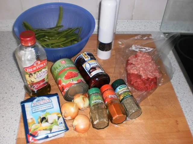 Rezept: Hackpfanne mit grünen Bohnen Bild Nr. 2 Hackpfanne mit grünen Bohnen - Rezept - Bild Nr. 2