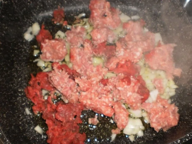 Rezept: Hackpfanne mit grünen Bohnen Bild Nr. 4 Hackpfanne mit grünen Bohnen - Rezept - Bild Nr. 4