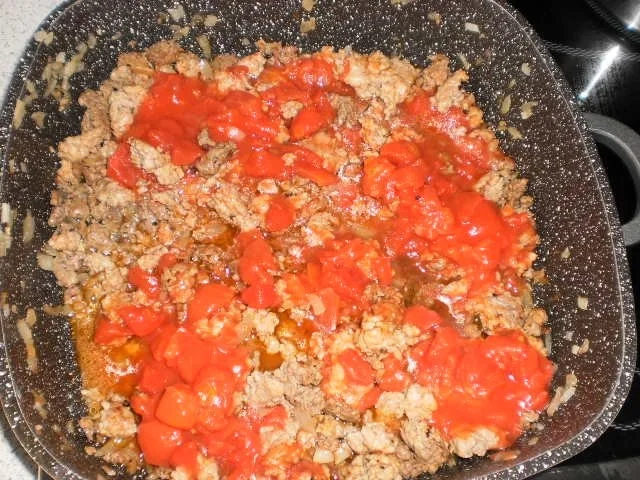 Rezept: Hackpfanne mit grünen Bohnen Bild Nr. 5 Hackpfanne mit grünen Bohnen - Rezept - Bild Nr. 5