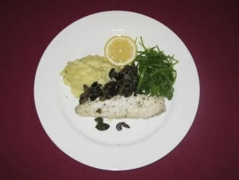 Seeteufel mit Olivensoße und Zitronen-Kartoffelpüree - Rezept