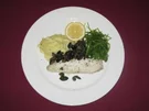 Seeteufel mit Olivensoße und Zitronen-Kartoffelpüree - Rezept