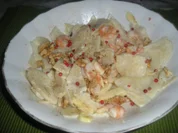 Waldorfsalat mit Garnelen oder Schrimps - Rezept