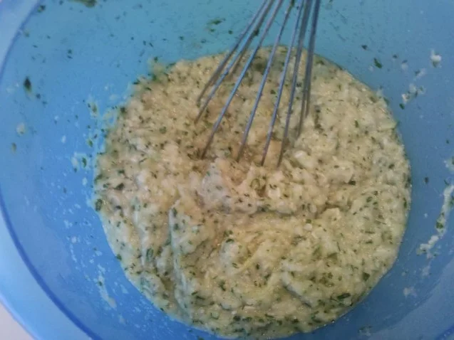 Rezept: Vegetarisch: Kräuter-Zucchini-Kartoffelpuffer mit Cranberrypüree Bild Nr. 5 Vegetarisch: Kräuter-Zucchini-Kartoffelpuffer mit Cranberrypüree - Rezept - Bild Nr. 5