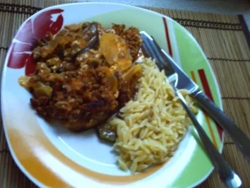 Rezept: Moussaka-nicht ganz original griechisch, aber lecker ;-) Moussaka-nicht ganz original griechisch, aber lecker ;-) - Rezept