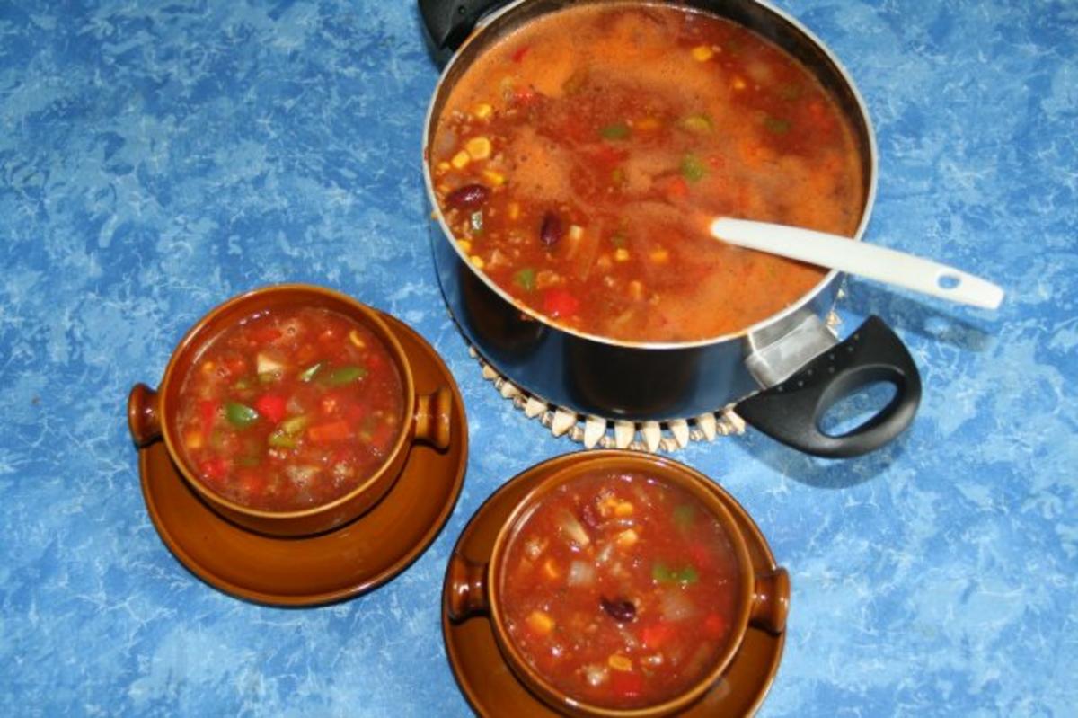 Bilder für Bunte Tex-Mex Suppe Rezept