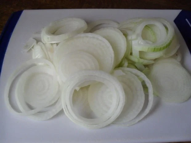 Kotelett mit Zwiebel-Sahne-Sößle - Resteverwertung - Rezept - Bild Nr. 4