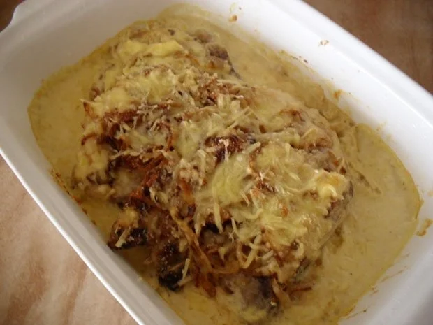 Kotelett mit Zwiebel-Sahne-Sößle - Resteverwertung - Rezept - Bild Nr. 11