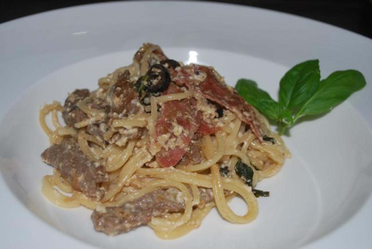 Spaghetti "Edel"-Carbonara - Rezept