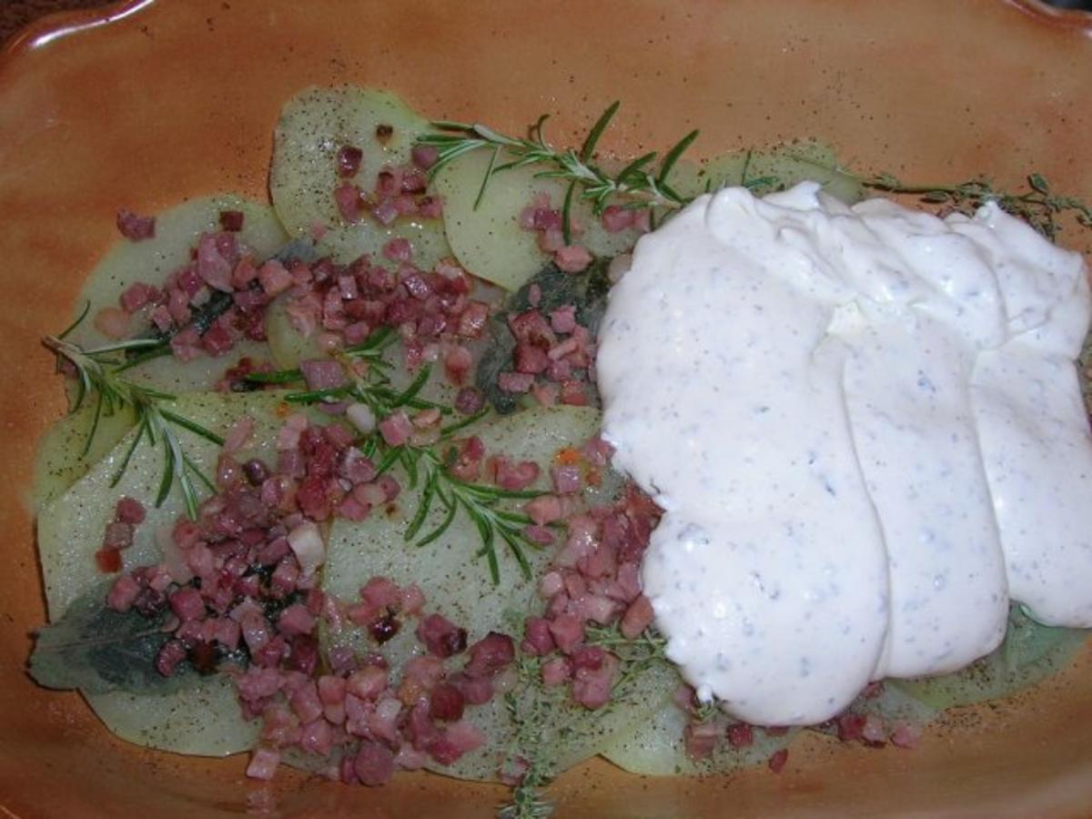 Schweinesteaks auf Kohlrabi mit Mozzarella überbacken an Hinguck Kartoffeln - Rezept - Bild Nr. 10