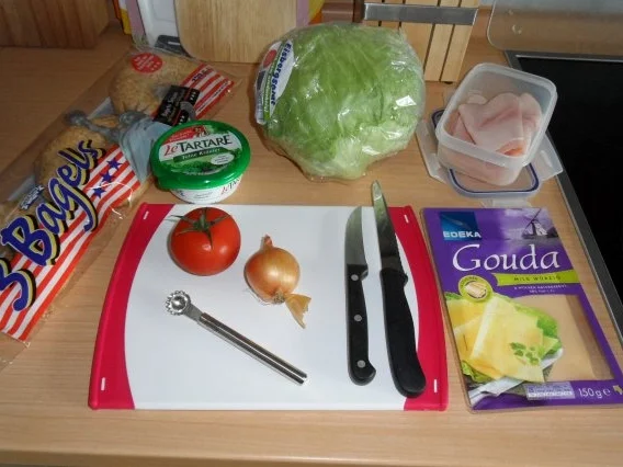 Snack: Bagels belegen  - Rezept - Bild Nr. 2