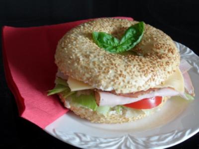 Snack: Bagels belegen  - Rezept