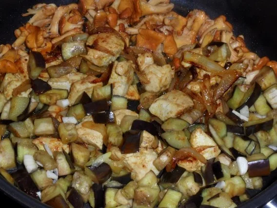 Schnitzel-Gemüse-Pilz-Pfanne - Rezept - Bild Nr. 5