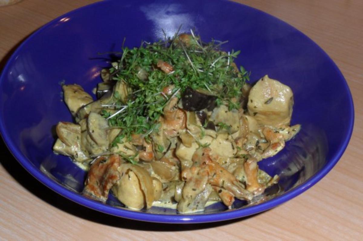 Schnitzel-Gemüse-Pilz-Pfanne - Rezept