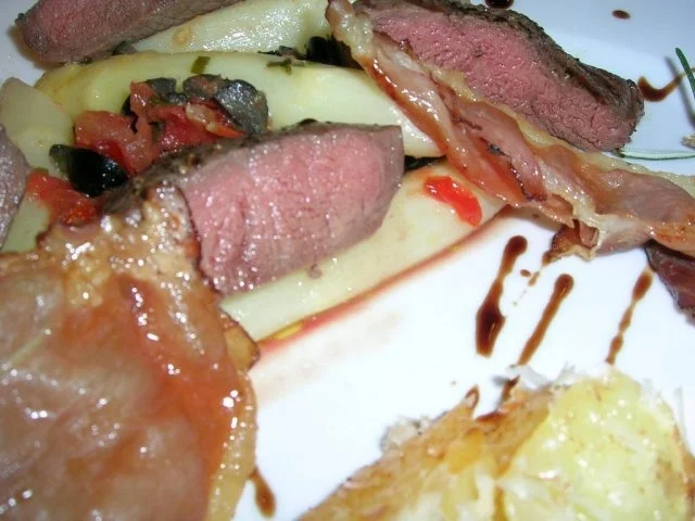 Rinderfilet, lauwarmer Spargelsalat, Parmesankartoffeln (italienische Liaison: - Rezept - Bild Nr. 4