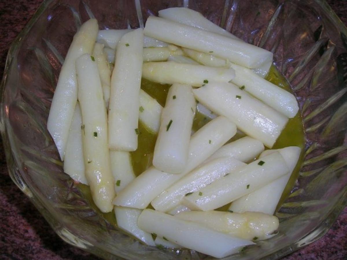 Rinderfilet, lauwarmer Spargelsalat, Parmesankartoffeln (italienische Liaison: - Rezept - Bild Nr. 8