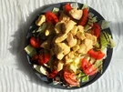 Honighähnchen auf Salatbett - Rezept