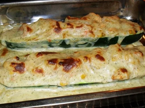 Garnelengratin im Zucchiniboot - Rezept - Bild Nr. 6