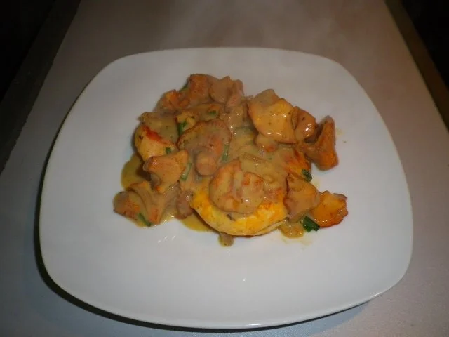 Rahmpfifferlinge mit Putensteak - Rezept