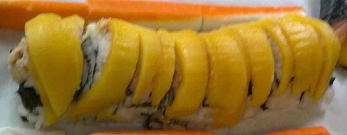 *Sushi* Mango-Roll mit Mulitvitaminreduktion - Rezept
