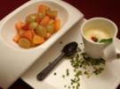 Zabaione mit flambierten und beschwipsten Früchten - Rezept