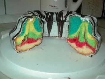 Regenbogenkuchen - Rezept