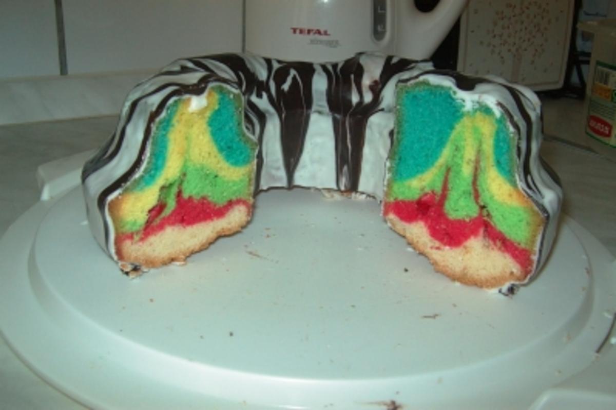 Regenbogenkuchen