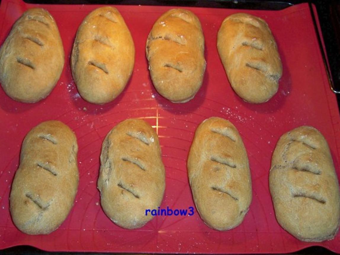 Backen: Vollkorn Baguette / Baguettebrötchen - einfach - von rainbow3
