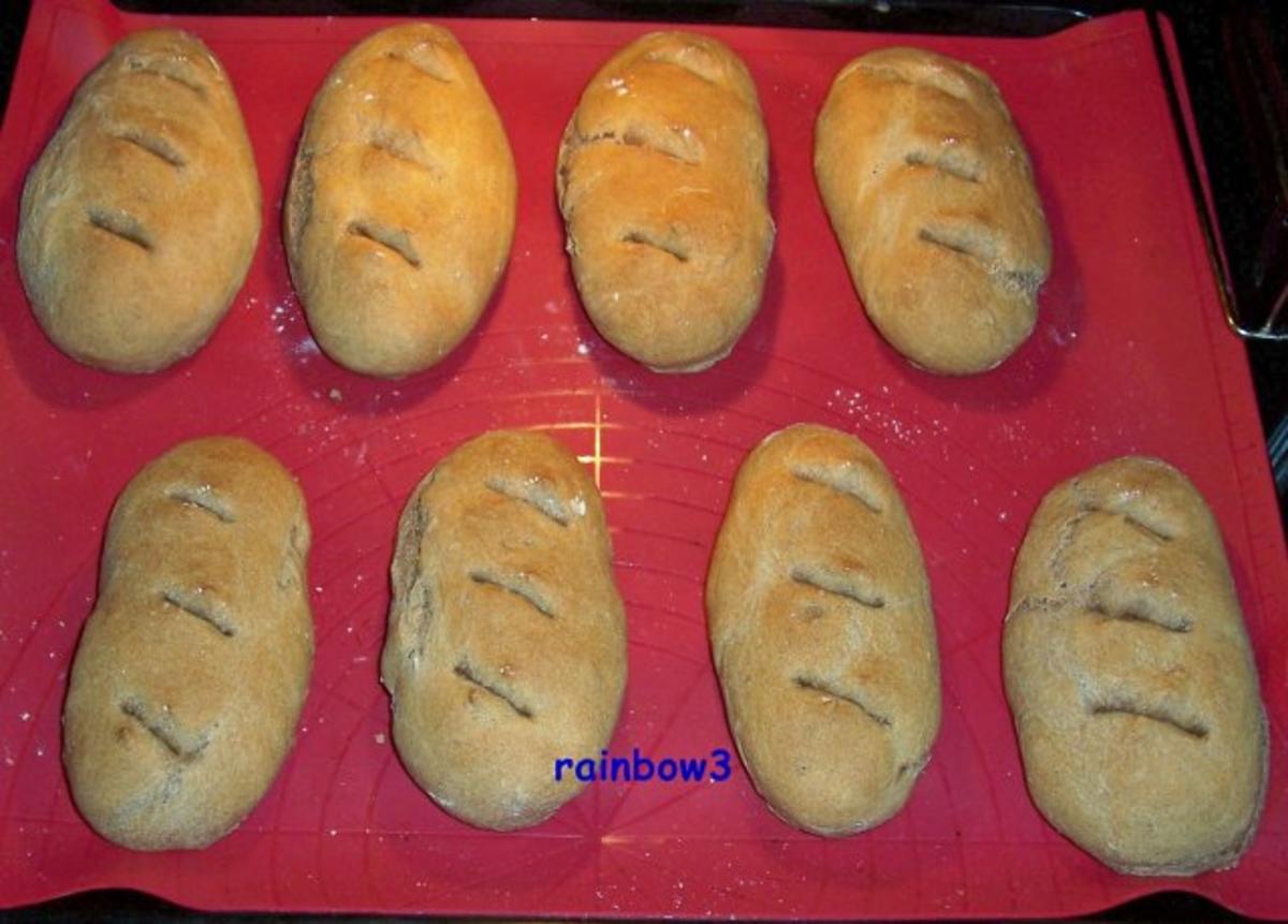 Bilder für Backen: Vollkorn-Baguette / Baguettebrötchen - Rezept