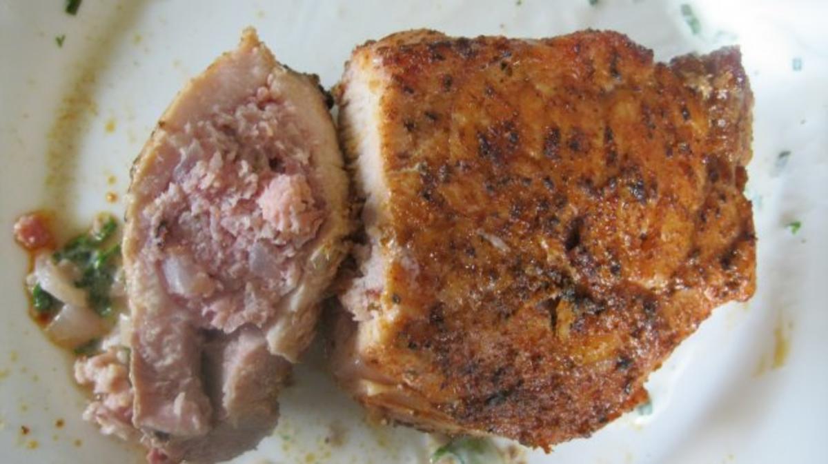 Scharf marinierte Cordonbleu-Nackensteaks vom Grill - Rezept - Bild Nr. 2