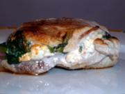 Cordon bleu mit Schafskäse-Spinat-Füllung - Rezept