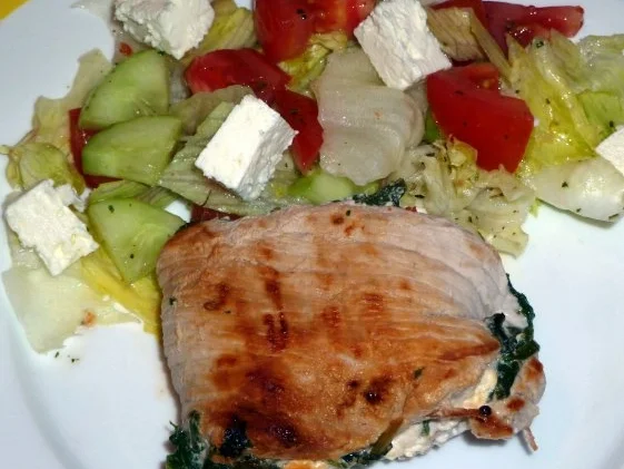 Cordon bleu mit Schafskäse-Spinat-Füllung - Rezept - Bild Nr. 2