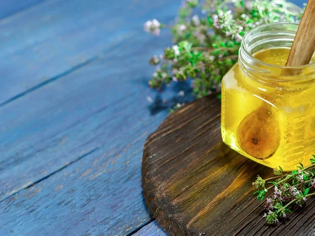 Rezept: Thymiansirup / Thymianhonig Bild Nr. 2 Thymiansirup / Thymianhonig - Rezept - Bild Nr. 2